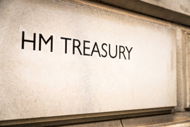 HM Treasury sign on building exteriior