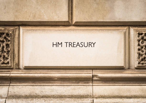 istock Treasury sign in Westminster, London 2163797281