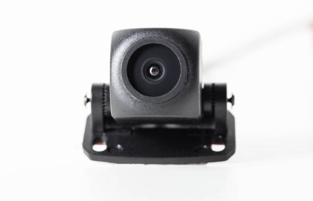 istock Modern car rear view camera on a white background, close-up, isolate, digital 2163800993