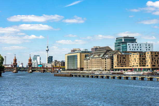 istock River Spree with business buildings 2163803057
