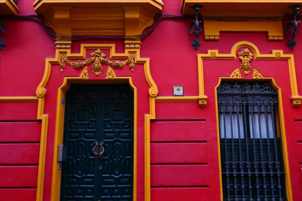 Colorful facade, Seville, Andalusia
