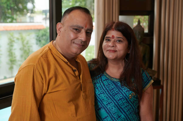 istock Indian Mature Couple At Home 2163807072