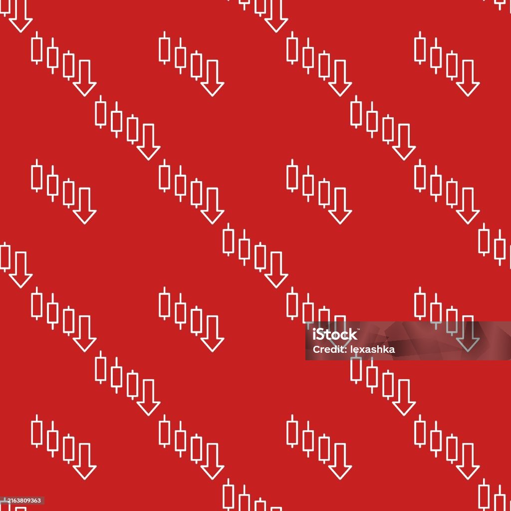 Lower Design Patterns Lower Highs And Lower Lows Vector Trading Thin Line Seamless Pattern ...