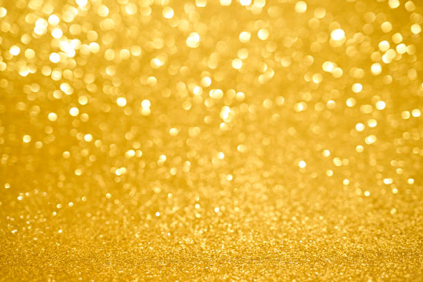 istock Abstract blur glowing golden color panoramic background. 2163809608