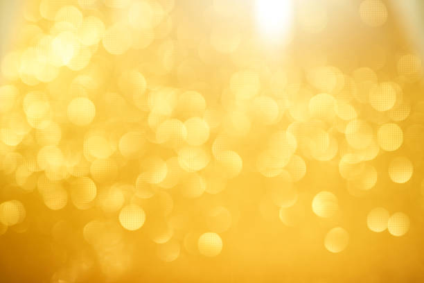 istock Abstract blur glowing golden color panoramic background. 2163809637