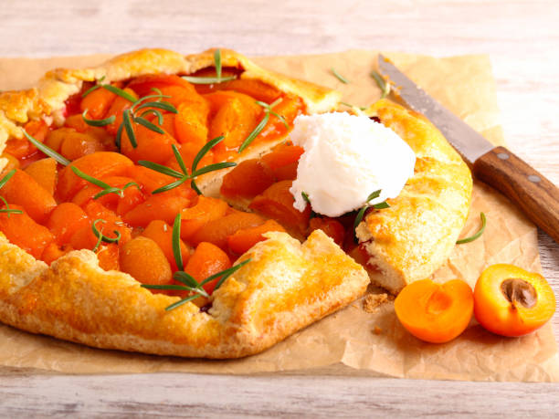 istock Apricot and rosemary galette cake 2163819101