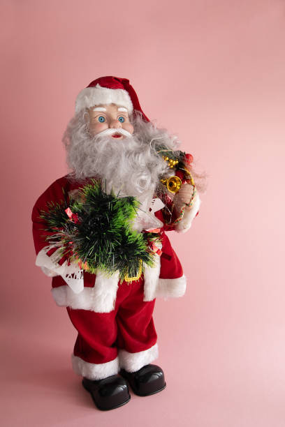 istock Old Christmas tree with pink background 2163832610