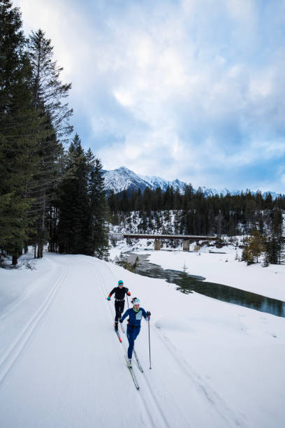 istock Classic Technique Cross-Country Skiing 2163843343