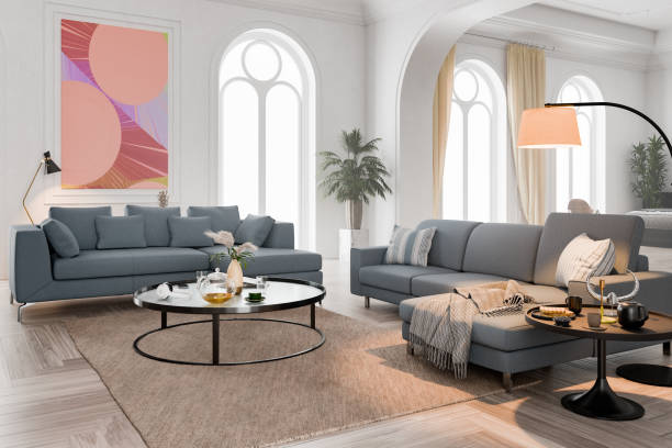 istock Classic style interior living room architecture 2163845485