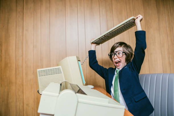 istock Angry Child Prodigy Office Employee 2163848007