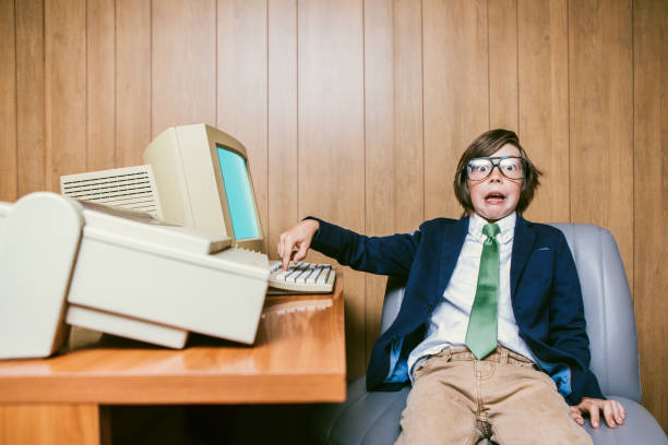 Stressed Out Child Prodigy Office Employee