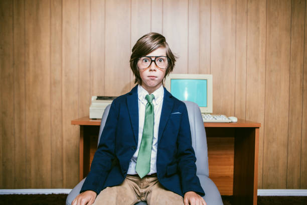 istock Stressed Out Child Prodigy Office Employee 2163848108