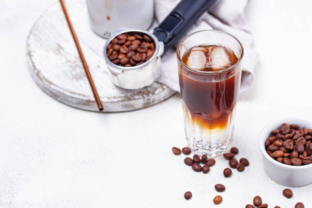 istock Espresso tonic, trendy coffee drink 2163850244