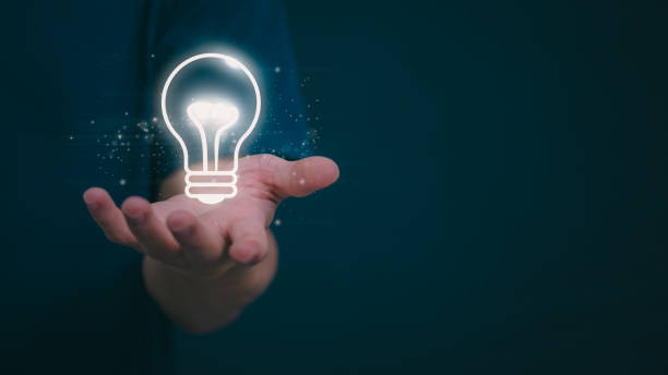 istock Individuals use creative ideas after being inspired by searching for information on the internet, ideas, management, and digital transformation. internet of things, big data, big data, data search 2163851677