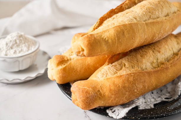 istock Bread Roll called Bolillo. Traditional mexican bakery. 2163853898
