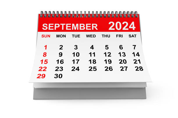istock 2024 Year September Calendar. 3d rendering 2163859543