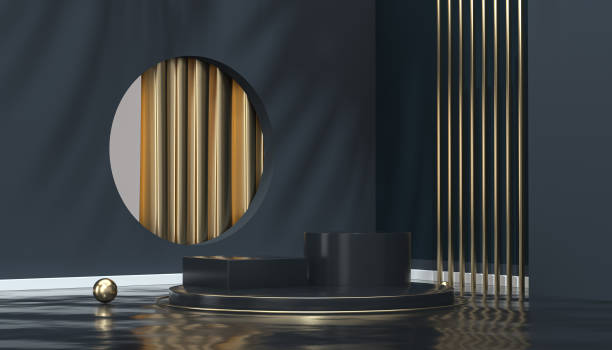 istock 3d product display background conceptual wall product background 2163860529