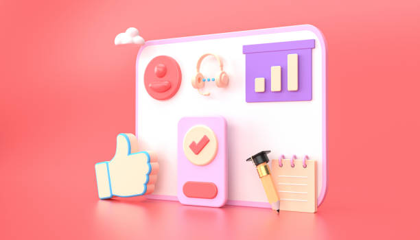 istock 3d render of business office digital communication background 2163862264