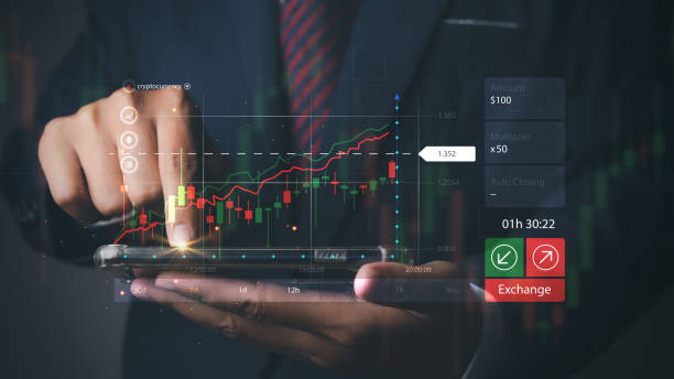 istock Businessman trading forex graph financial data. Business success strategy target 2163862691