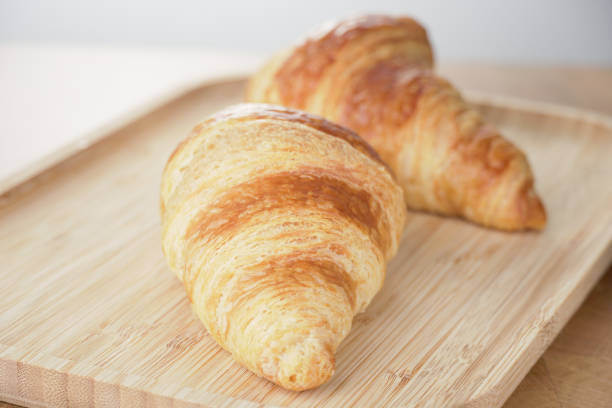 Macro of a croissant