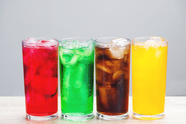istock Soft drinks and fruit juice mixed with soda high in sugar have a negative effect on physical health 2163867088