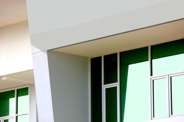 istock exterior building design using reflective glass replace brown glass 2163867342