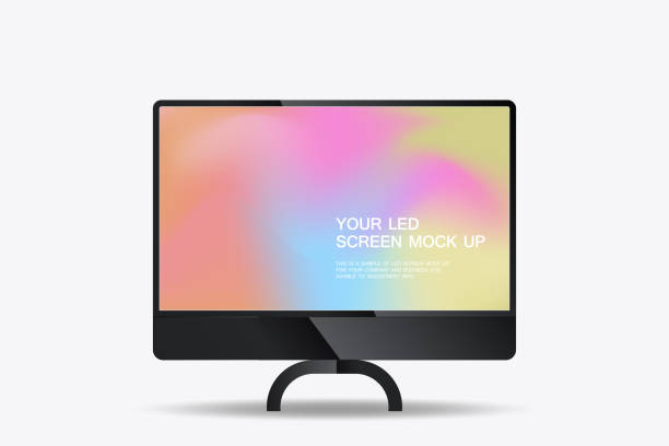 istock A modern LED screens mockup is versatile and can be used for various purposes, including digital signage, office displays, or home entertainment LED monitor 2163867712
