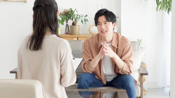 istock Asian man receiving psychological counseling 2163869629