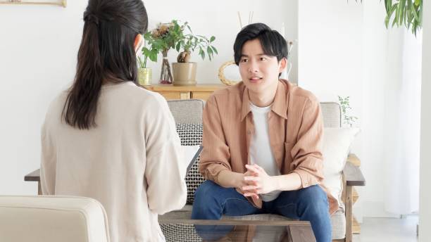 istock Asian man receiving psychological counseling 2163869631