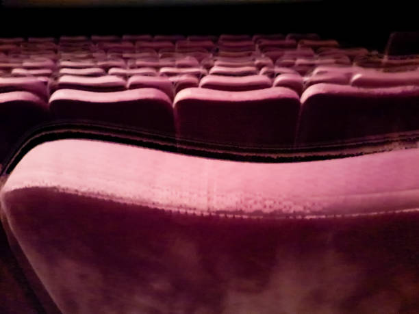 The Empty Red Cinema Seats Chairs