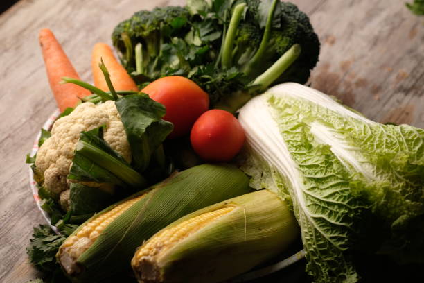 Homegrown veggies and fruits