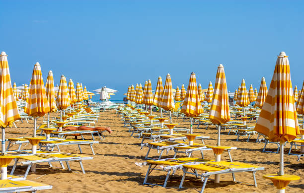 istock a beautiful morning on the beach Still deserted 2163873169