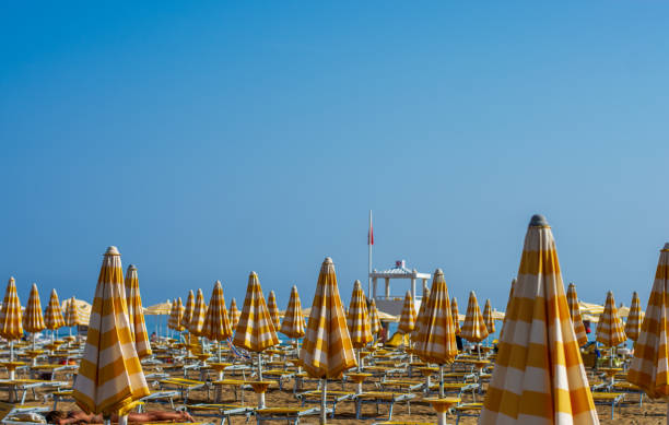 istock In the early morning the beach is still empty 2163873171