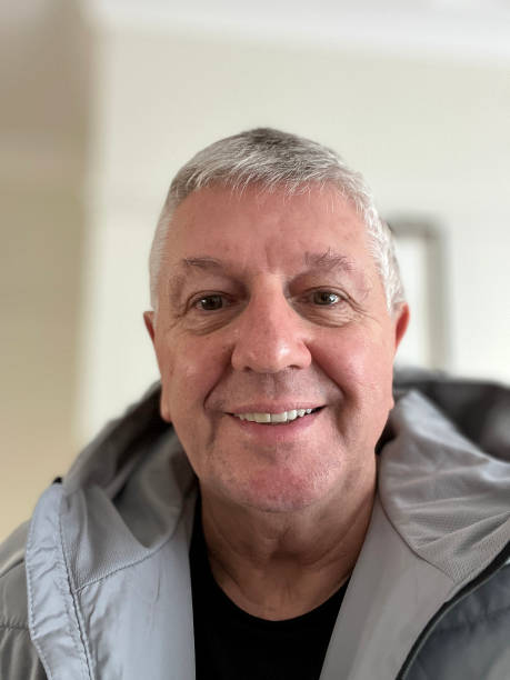 istock Senior Caucasian man selfie indoors 2163873684