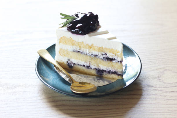 piece of blueberry cake