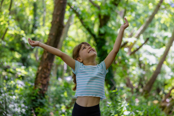 istock Young Girl in Forest 2163880308