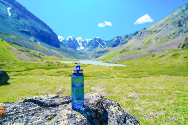 istock Bottle of water in the mountains 2163886557