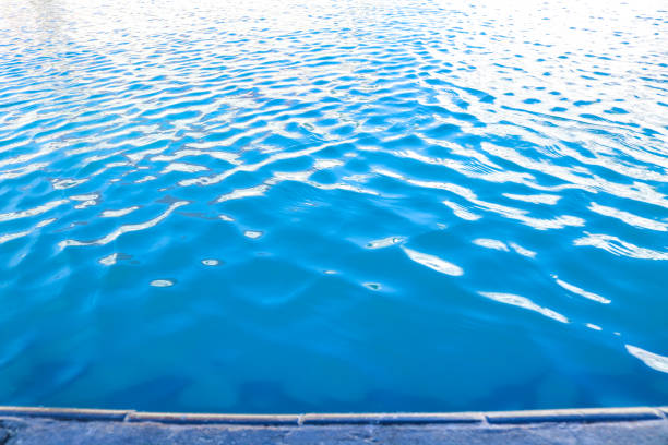 Abstract blue water image illuminated