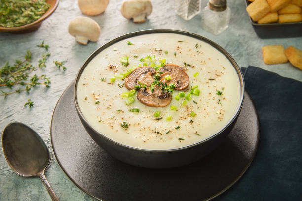 istock Middle Eastern Creamy Mushroom Soup 2163888596