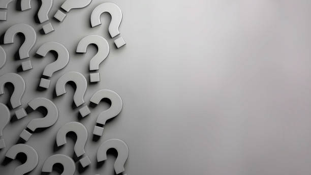 istock FAQ banner design. Question mark design with copy space on gray background. 2163896020