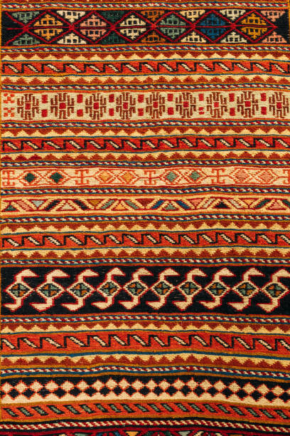 istock Oriental Persian Carpet Texture Background backdrop pattern. Oriental Persian Asian Carpets Background. east decor, oriental decoration backdrop, background 2163901226