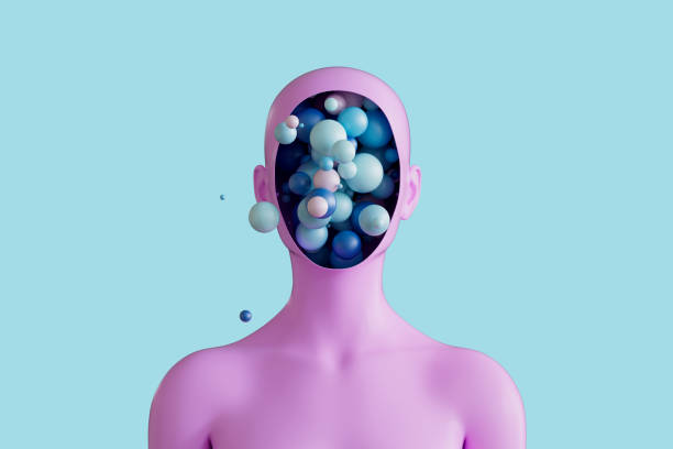 istock AI cyborg head, artificial intelligence technology, flying spheres from sliced head 2163901745