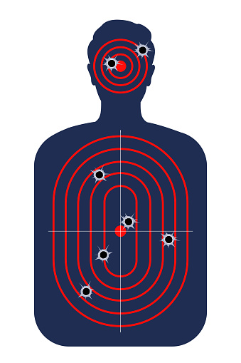 Body Rig Shooting Target Human Shoot Target Firearm And Archery Shooting Range Practicing Human ...