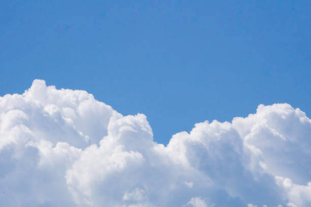 istock Summer blue sky cloud gradient light white background. Beauty clear cloudy in sunshine calm bright winter air bacground. Gloomy vivid cyan landscape in environment day horizon skyline view spring wind 2163909136