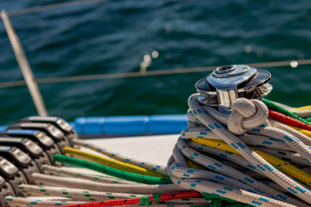 istock Ropes/Halyards on a Yacht 2163909302