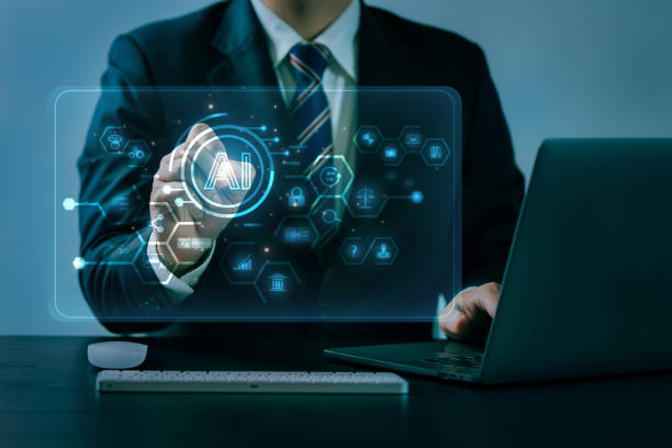 istock AI technology Business people who use AI technology, such as using it to create images, chatbots, coding, writer bots, translation, and video creation. LLm. Creating music and advertising, etc. 2163909733