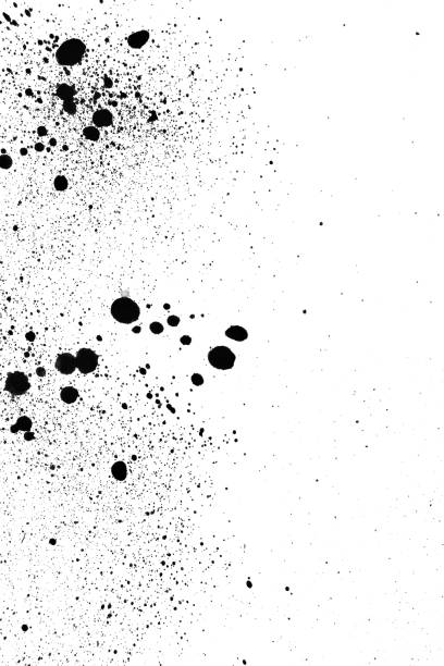 istock Ink Splash Pattern, Black Watercolor Splatter Background. 2163910925