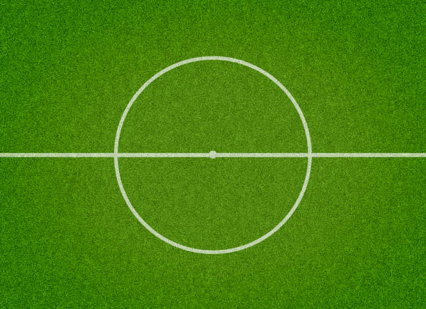 istock Top view. of empty football field 2163917470