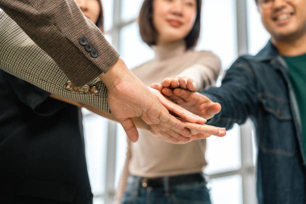 istock Asian business start up freelance people team analyzing statistics financial. Group Team of businesspeople man and woman Meeting Conference Discussion various topic Corporate Concept in office. 2163921351