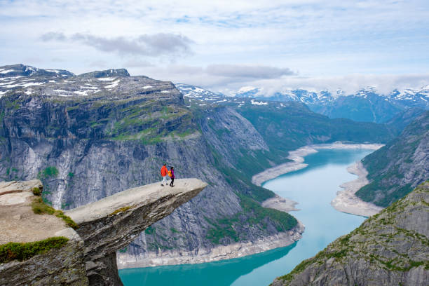istock Trolltunga, Norway, Precipice Views in Norway's Mountain Landscape 2163925048